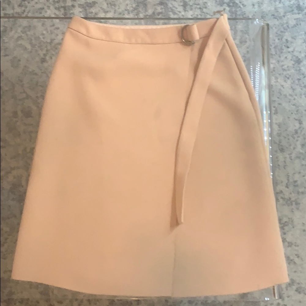 Top shop crepe creamy peach Aline skirt